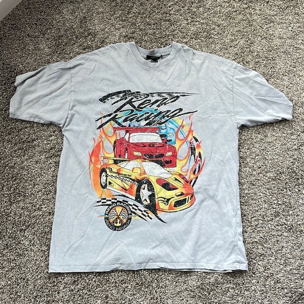 Oversized boxy vintage screen tee